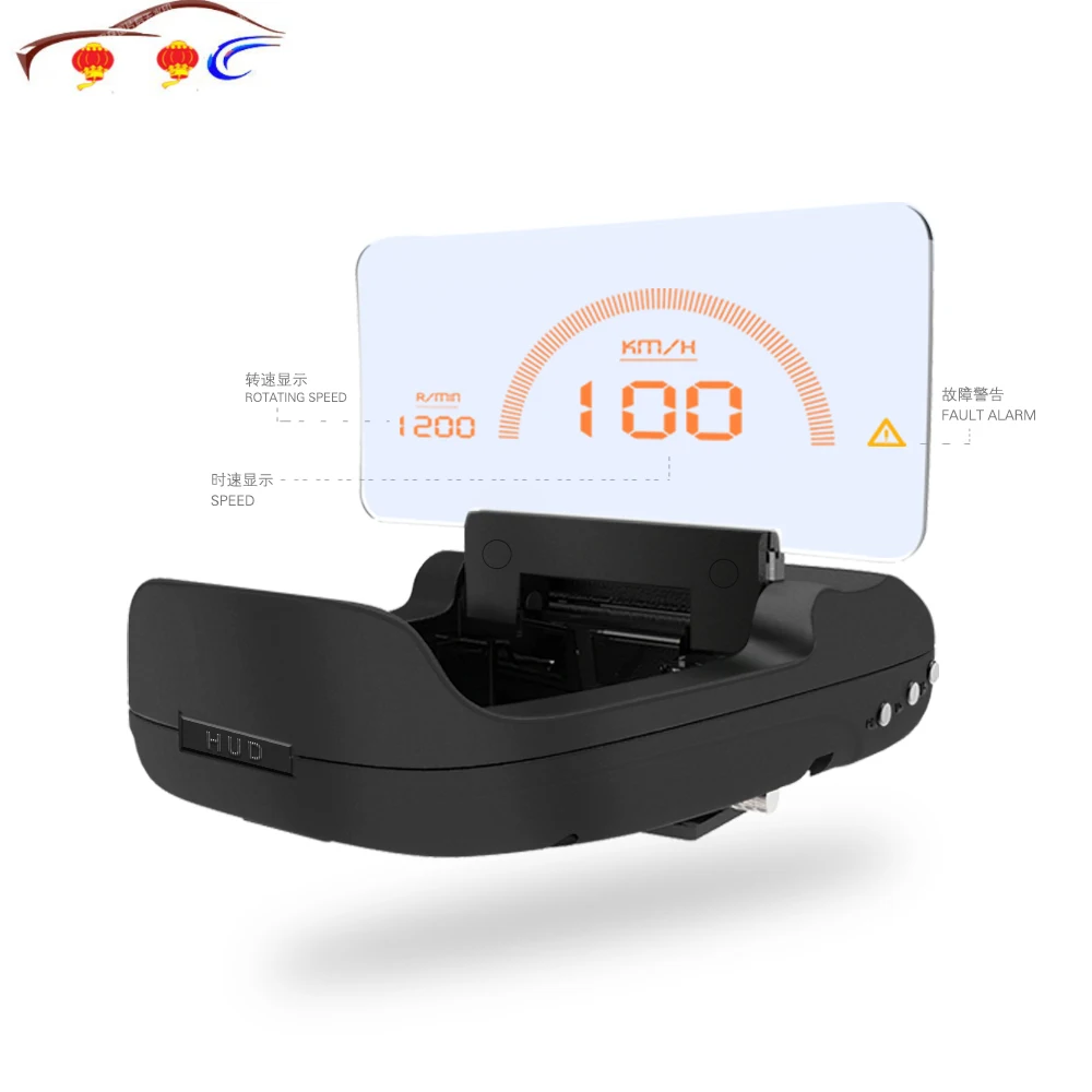 

2019 5 Pin New HUD Head Up Display Car-styling Hud Display Overspeed Warning Windshield Projector Alarm System Universal Auto