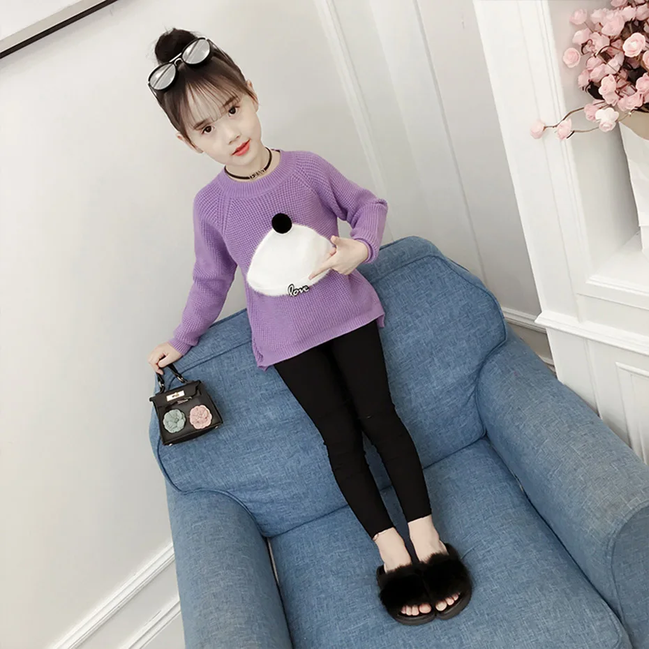 Свитера для девочек детские вязаные свитера с рисунком вечерние кардиганы