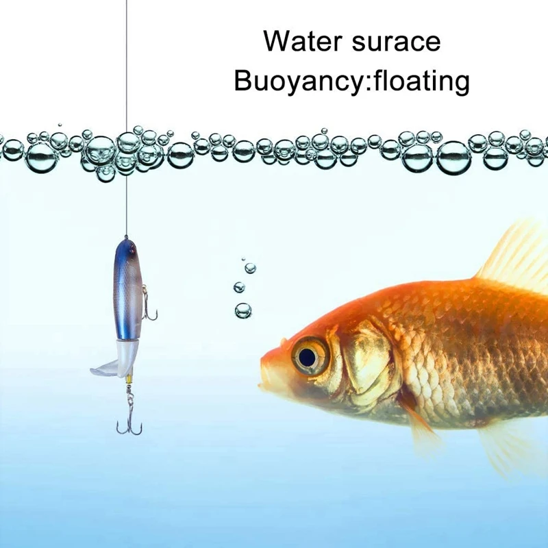 

8 Pcs Fishing Lure Set Floating Rotating Tail Artificial Hard Bait Fishing Lures/Swimbaits Hard Lure Fishing Tackle Kits