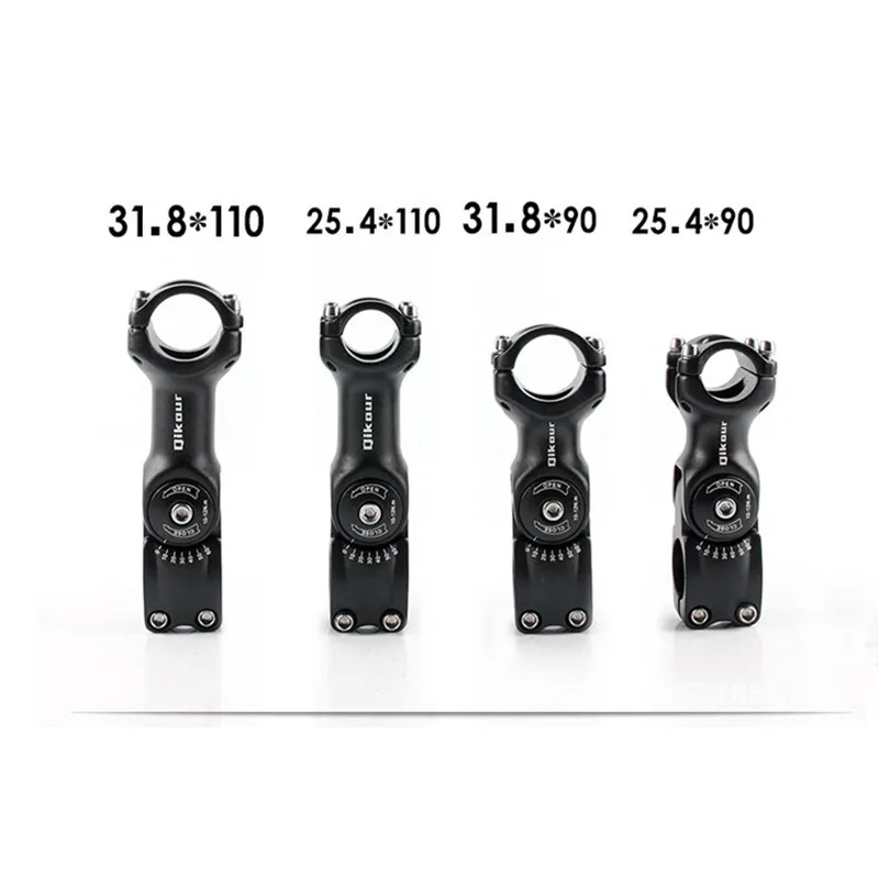 

90 110mm High-Strength Lightweight 31.8mm&25.4mm Adjustable Bicycle Bike Stem Riser XC AM MTB Mountain Road Bike Bicycle