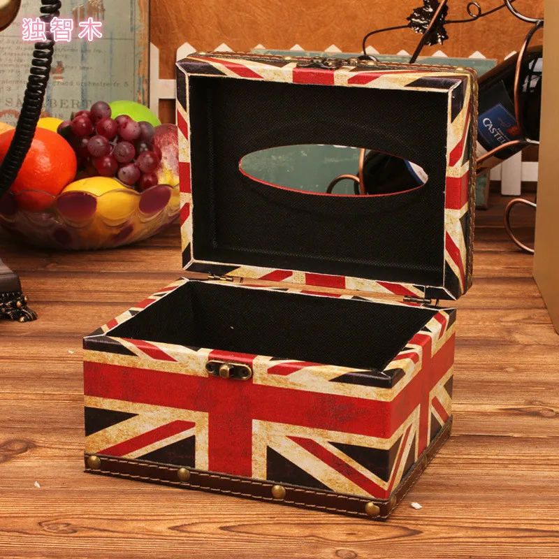 Ретро держатель для салфеток креативный контейнер железная коробка домашний