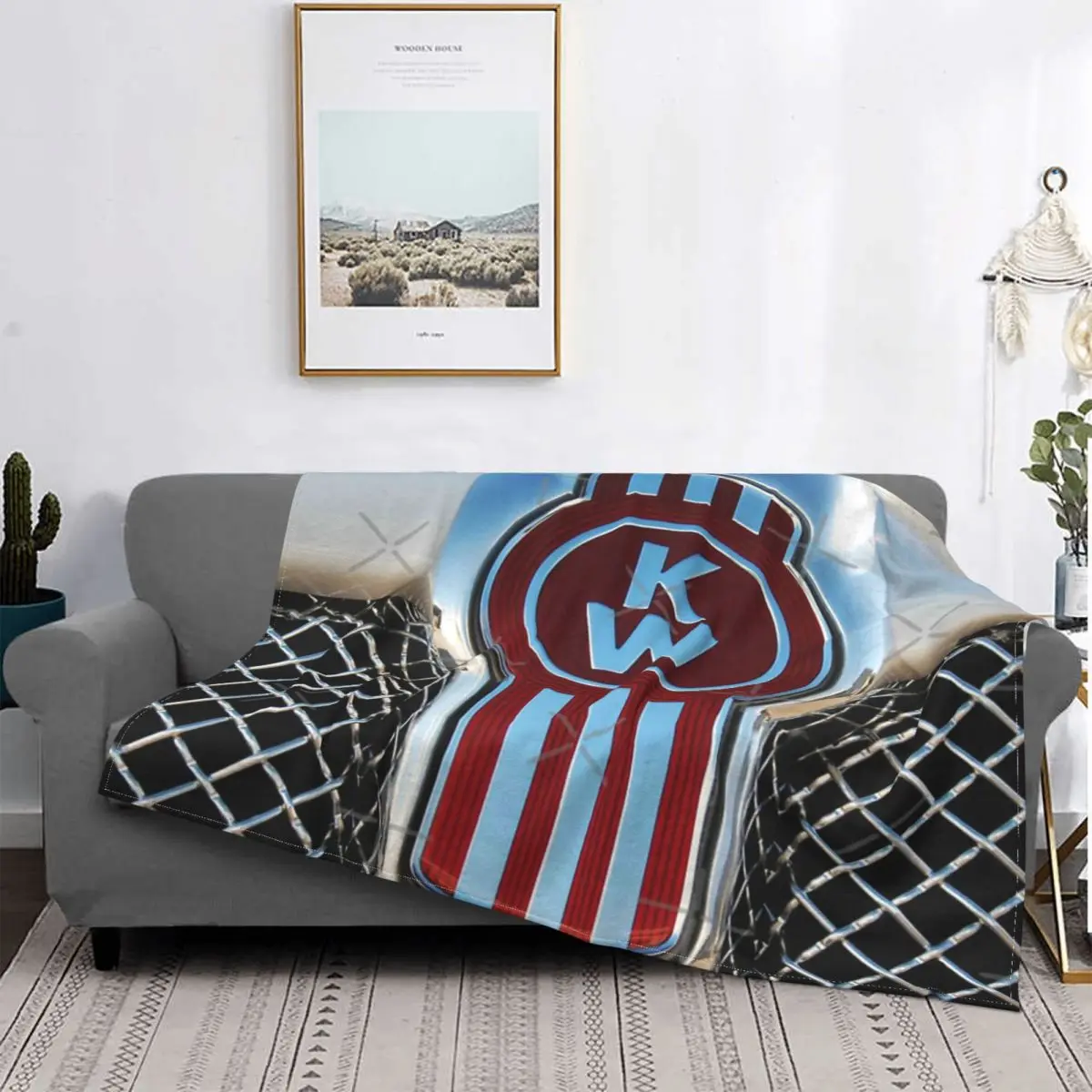 

Kenworth-Манта с эмблемами, colcha для cama, toalla de playa de muselina a cuadros, Manta double, ropa de cama de algodón