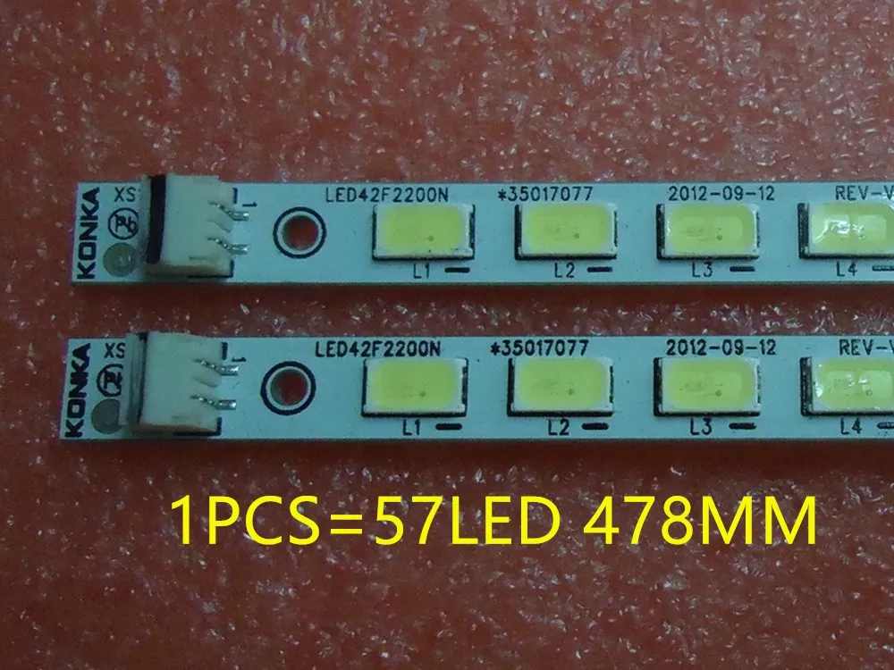 FOR konka LED42F2200NE LED42F2200N lamp Article 35016489 37020153 V420H2-P01 1 piece= 57LED 478 MILLITER 100% NEW | Электроника
