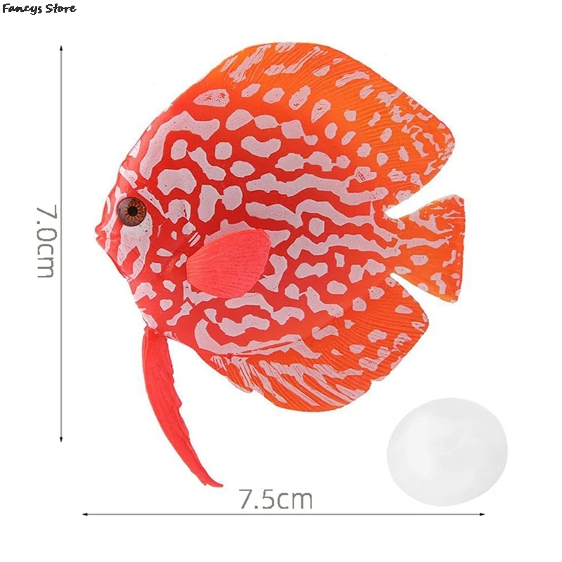 

Светящаяся миниатюрная тропическая рыба, аквариумная коробка, украшение, имитация красочной сказочной синей подвесной Золотой подвесной р...