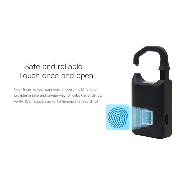 Умный биометрический дверной замок с отпечатком пальца электронный сейф без