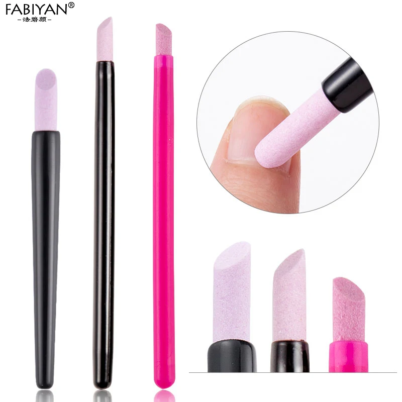 Черная ручка дизайн ногтей файл кутикулы толкатель для удаления Кварцевый