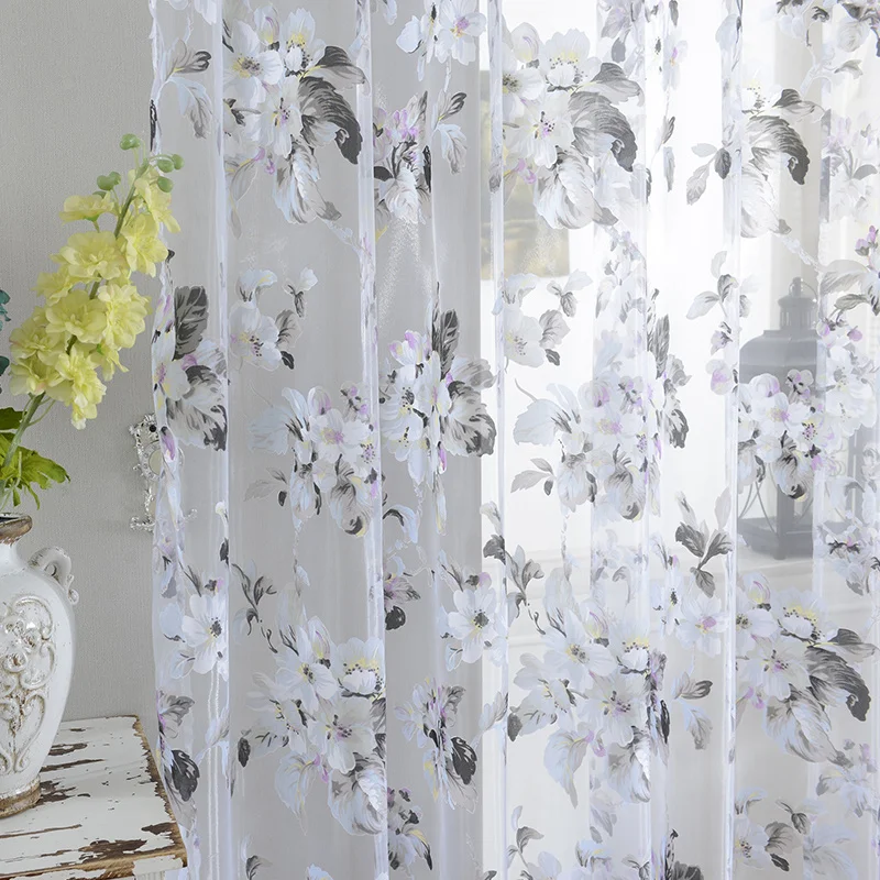 Современные тюлевые оконные шторы для гостиной кухни спальни готовые с