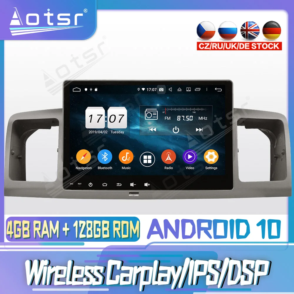 

Android 10 PX6 128G для TOYOTA COROLLA 2001-2006 DVD GPS навигация Авто Радио стерео видео мультимедиа плеер головное устройство 2din