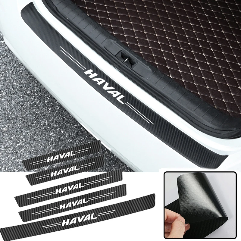 

Car Leather Carbon Fiber Protection Door Threshold Sticker Accessories For Haval Jolion F7 H1 H2S M6 H3 H4 H5 H6 H7 H8 F5 F7X H2