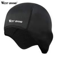 west biking cycling caps winter thermal fleece bicycle caps windproof warm bike riding hats outdoor sports running cycling caps