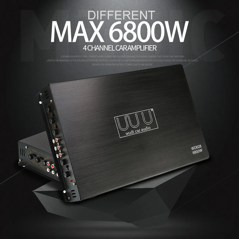 6800 Вт автомобильный усилитель аудио стерео бас Динамик 4 канала сабвуфер