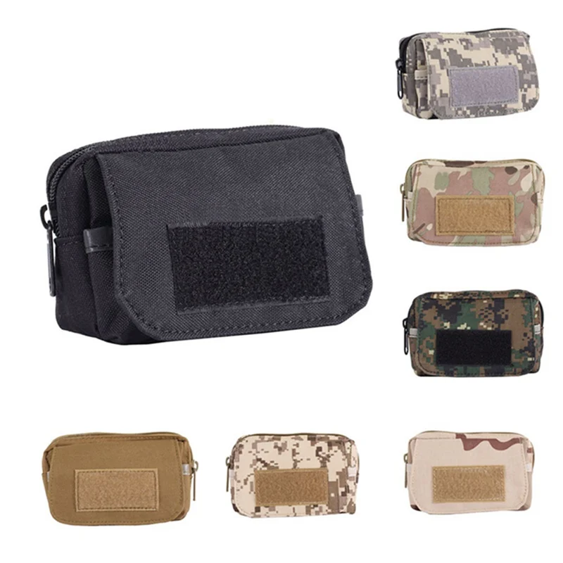 

Mini Tactical Utility Pouch Waterproof Outdoor Pocket Molle Pouch Waist Pack Wear-resistant Travel Sports Tactical Waist Bag