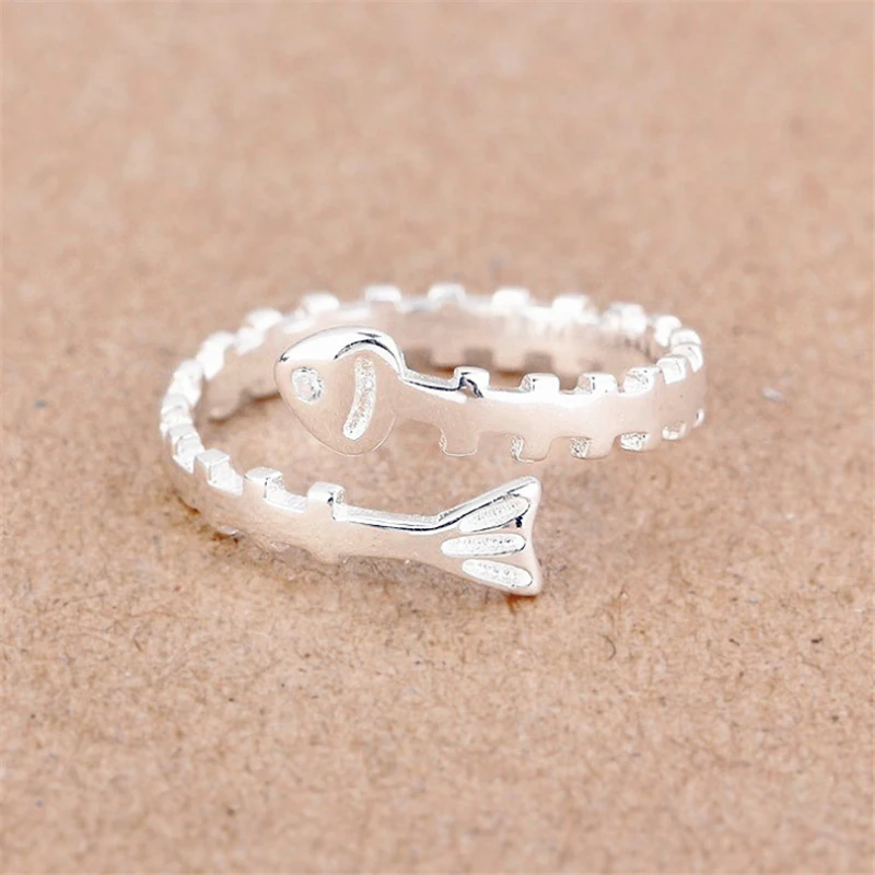 Новинка Лидер продаж винтажные серебряные кольца на палец в виде милых животных