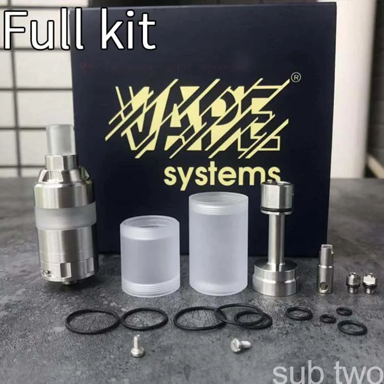 

New YFTK KA V8 Style RTA Nano/ Full vape System Kit with 22mm diameter 2ml capacity tank Single coil DIY Rebuildable Atomizer