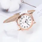 Часы наручные женские кварцевые с бамбуковым узелком и кожаным ремешком