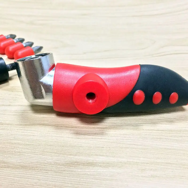 ABFU-1/4 inch Magnetic Angle Bit Driver Adapter Screwdriver Adjustable Thumb Flange Off-Set Power Head Drill + Phillips Bi | Инструменты