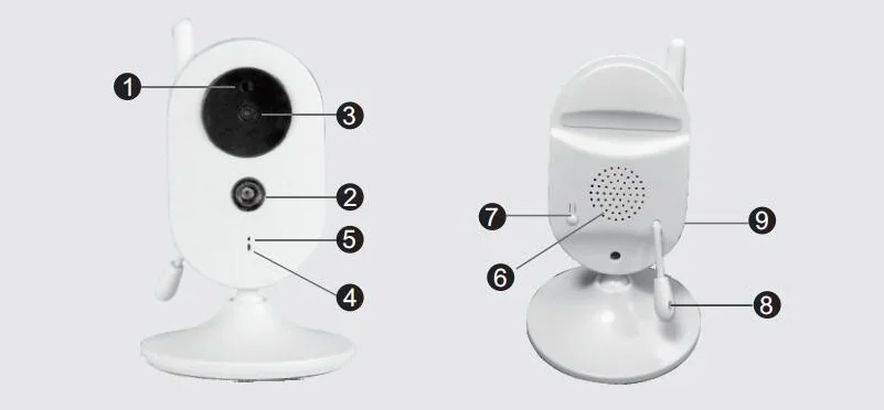 IMPORX радионяня портативная WiFi ip-камера HD Беспроводная умная детская камера Аудио Видео Запись камера наблюдения домашняя камера безопасности