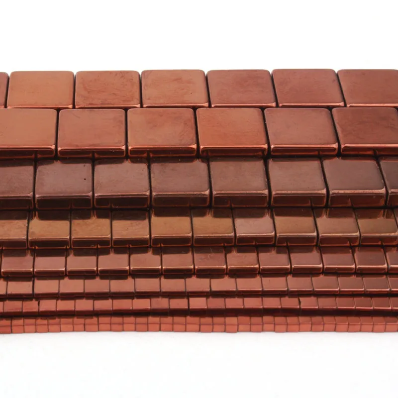 Бусины Из Натурального Гематита коричневого цвета для изготовления ожерелий