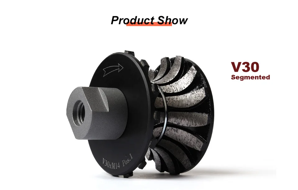 Z-LION V30 Сегментированный Алмазный фреза Полный Bullnose профилирование колесо для ручного инструмента гранит мрамор фреза с резьбой M14