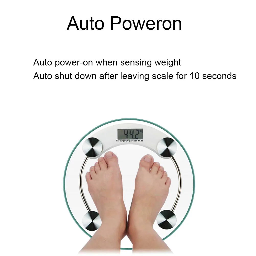 

Transparent Digital Human Body Weighing Scale Electronic Bathroom Toughened Glass LCD Weighing Scales Personal Health Scale