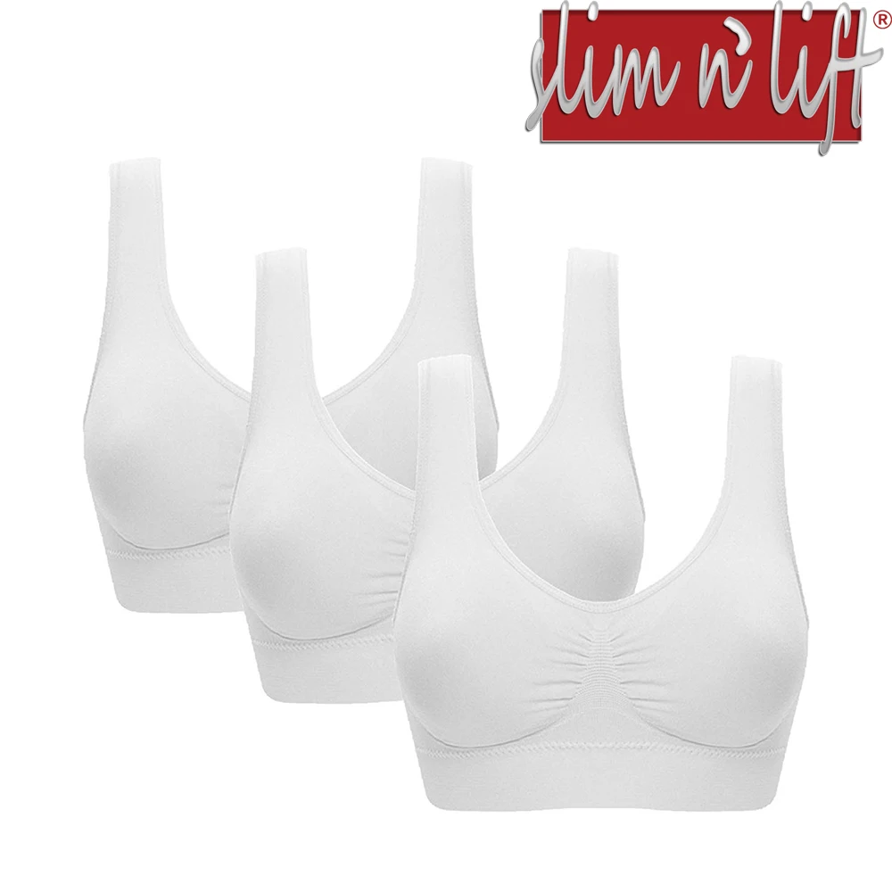 Женский бесшовный Удобный спортивный бюстгальтер Genie с съемными подушечками от