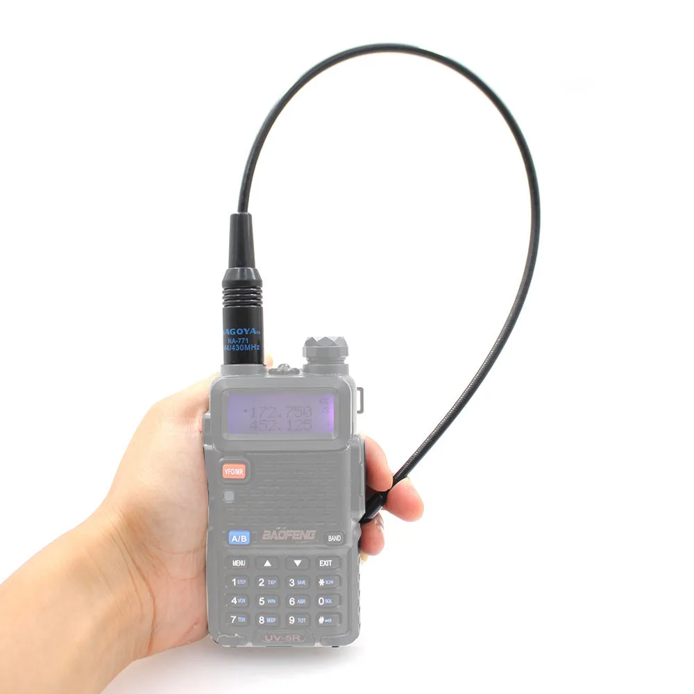 NA-771 NA771 SMA-F SMA типа «Мама» двойной широкая полоса гибкая антенна VHF/UHF 144/430 МГц двухстороннее радио для BAOFENG UV-5R BF-888S