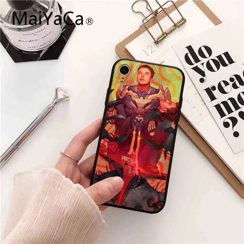 Maiyaca Elon Musk Alien Мягкий силиконовый чехол из ТПУ чехол для iPhone 8 7 6 6S Plus X XS MAX 5 5S SE XR 10 Чехлы Fundas Capa