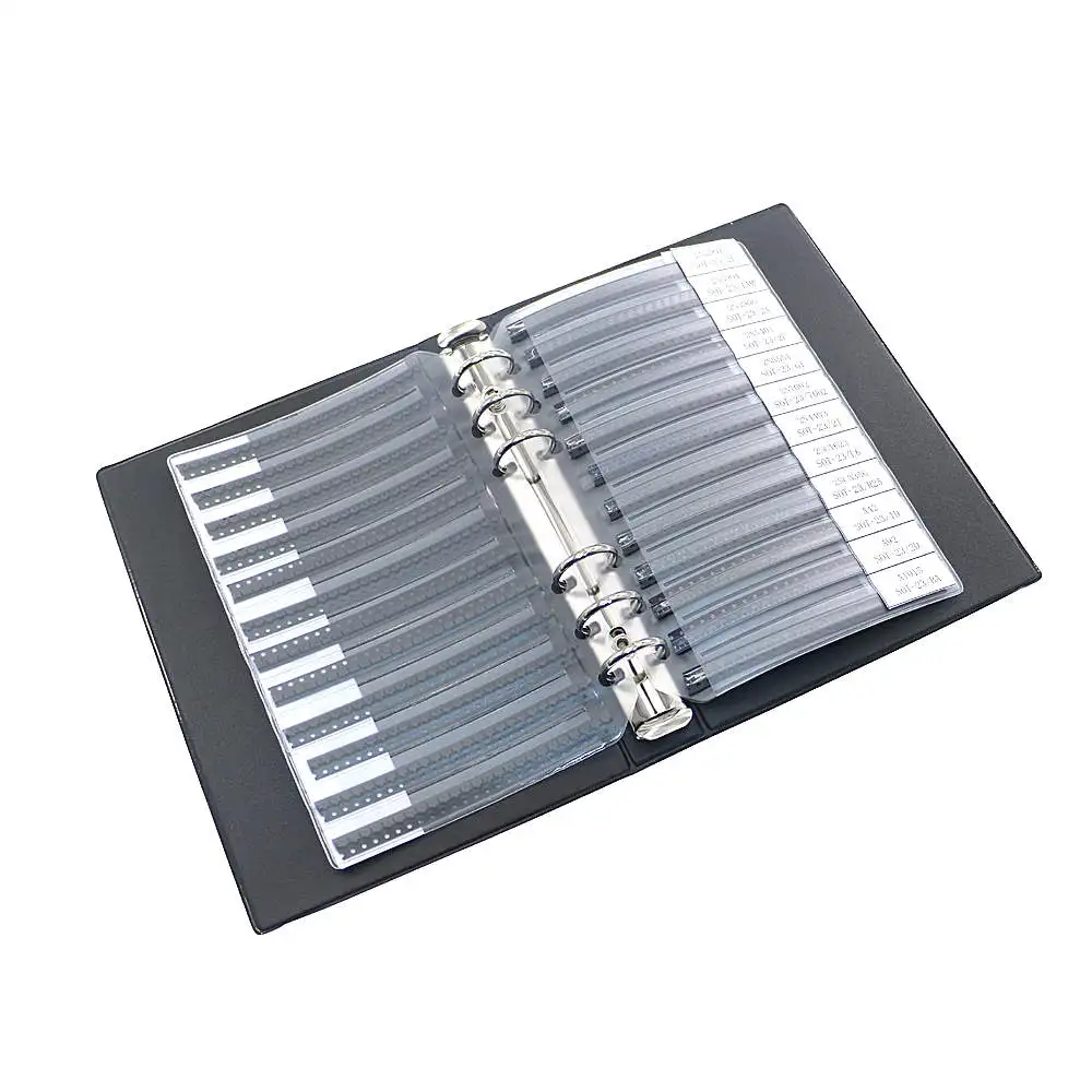 900Pcs SMD чип транзисторный Набор 36 значения x 25 шт. Ассорти книга с