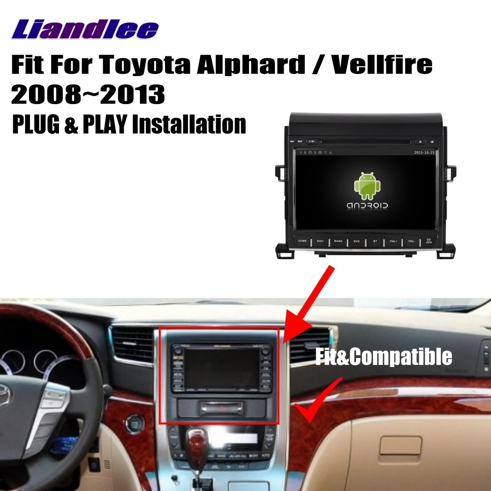 Liandlee для Toyota Alphard / Vellfire 2008 ~ 2014 Android Автомагнитола CD DVD плеер GPS навигация карты