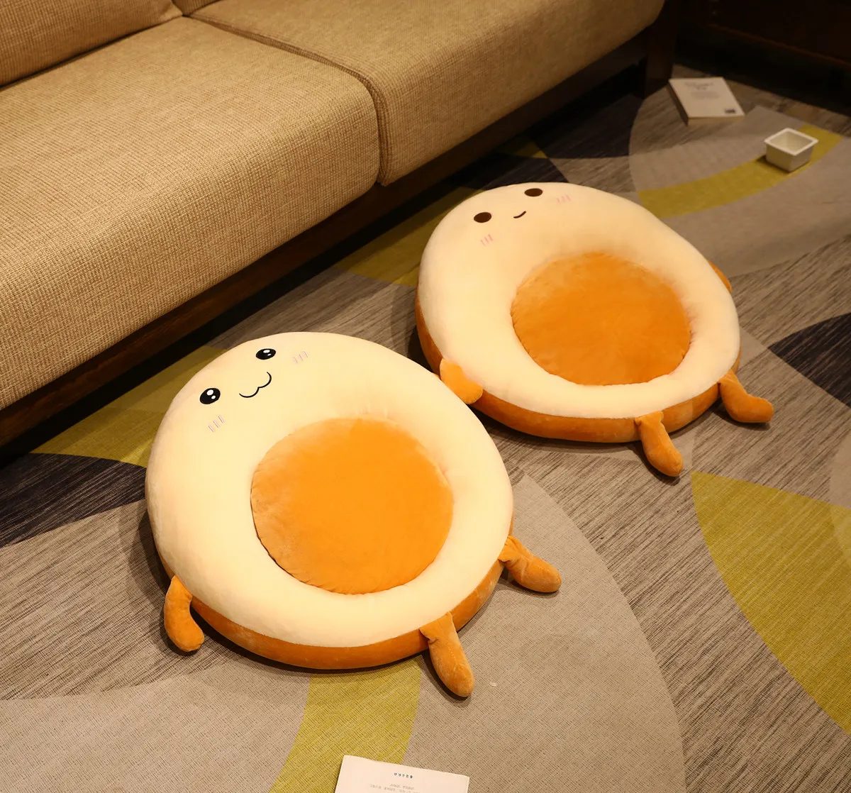 

Hot Nice 1pc 60cm Cute Bread plush Seat Cushion Stuffed Bread Chair Cushion for Kids Girl School Office Cushion