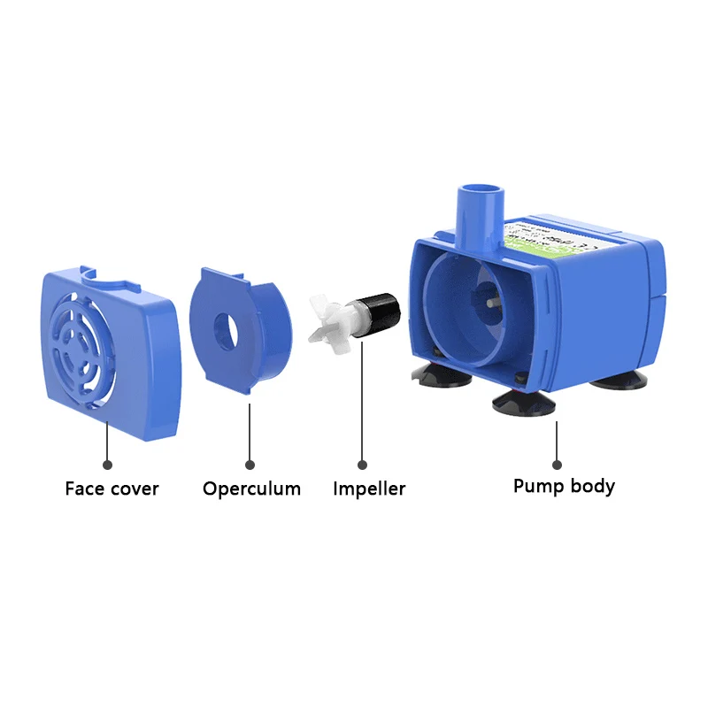 Водяной насос светодиодный светильник для питомца кота фонтан воды двигатель