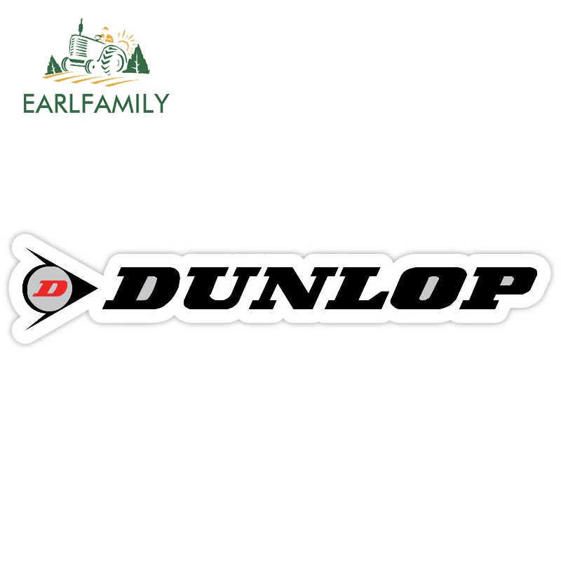 EARLFAMILY, 15 см X 3,1 см, для Dunlop, наклейка s, забавная наклейка на автомобиль, наклейки для автомобиля, Стайлинг, мотоцикл, автомобильная наклейка, аксессуары, графический Рисунок