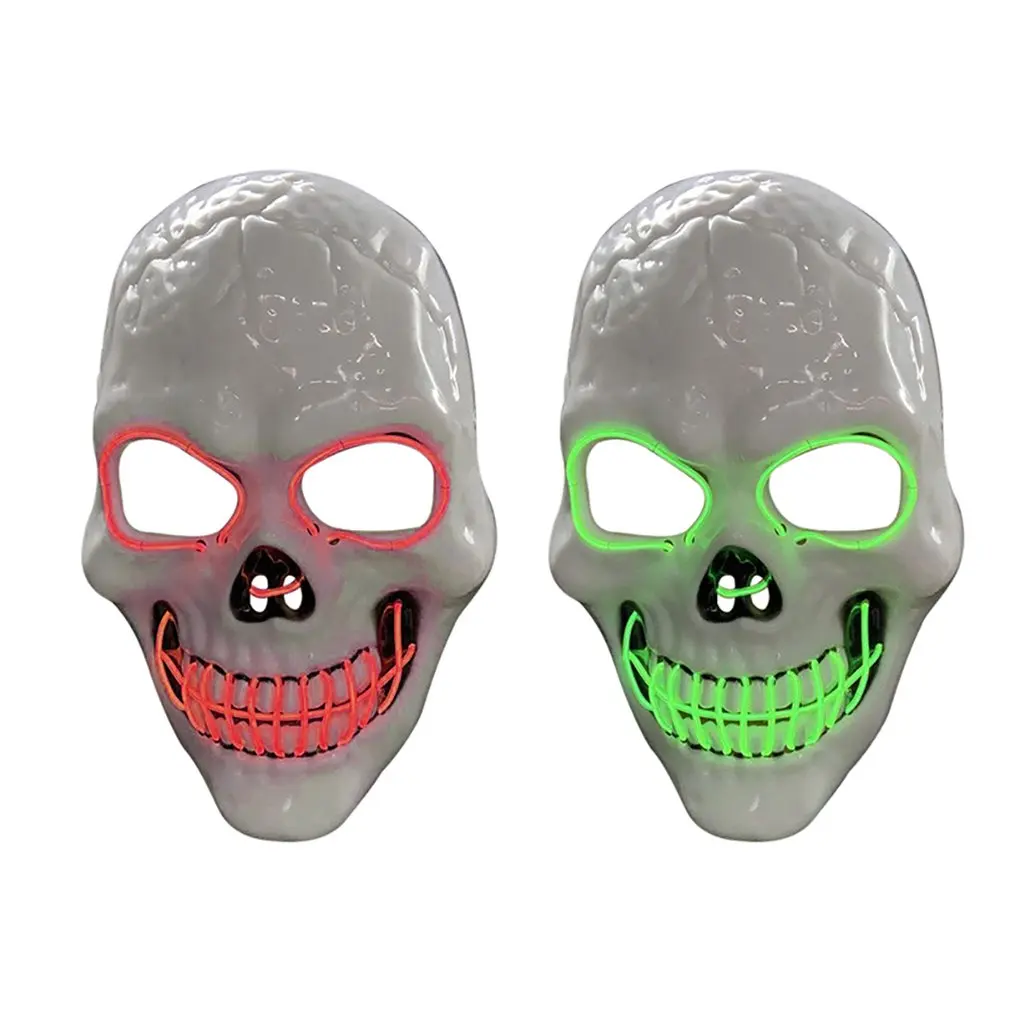 Холодсветильник Led маска для уличного танца Рождество Хэллоуин светящаяся