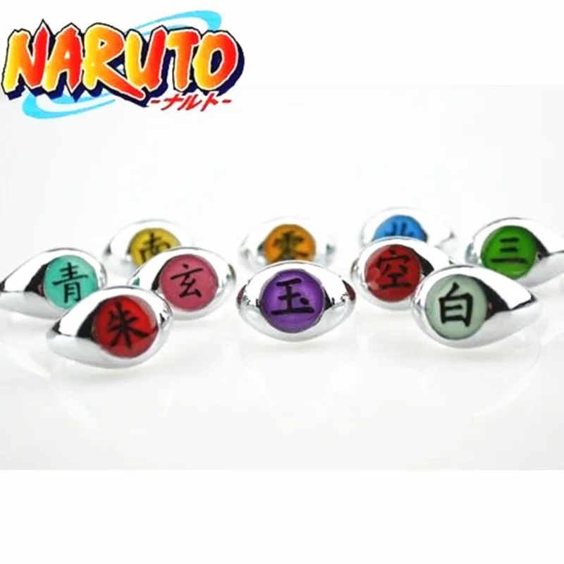 Аниме 10 разных фасонов в коробке Коллекционная модель Akatsuki bagues Косплей Сасори