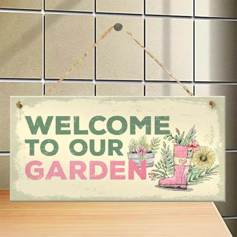 

2021 Fashion Garden Tags Miniatures Wooden Sign Decoration Christmas Crafts Handing Pendant Home Decor Garden Supplies