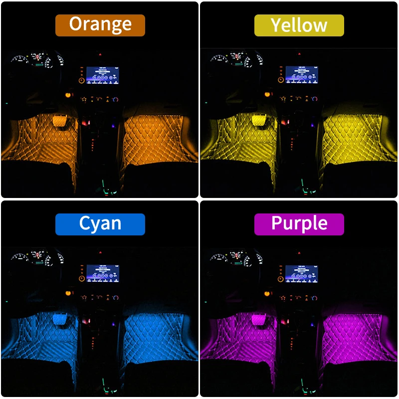 Светодиодный неоновый светильник для салона автомобиля BMW E46 E39 Audi A4 A6 MK4