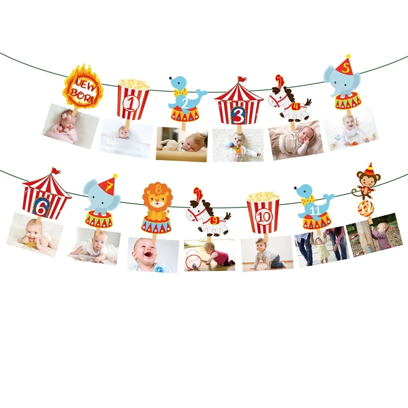 Baby Shower вечерние украшения карнавальный костюм мультфильм цирк животных фото