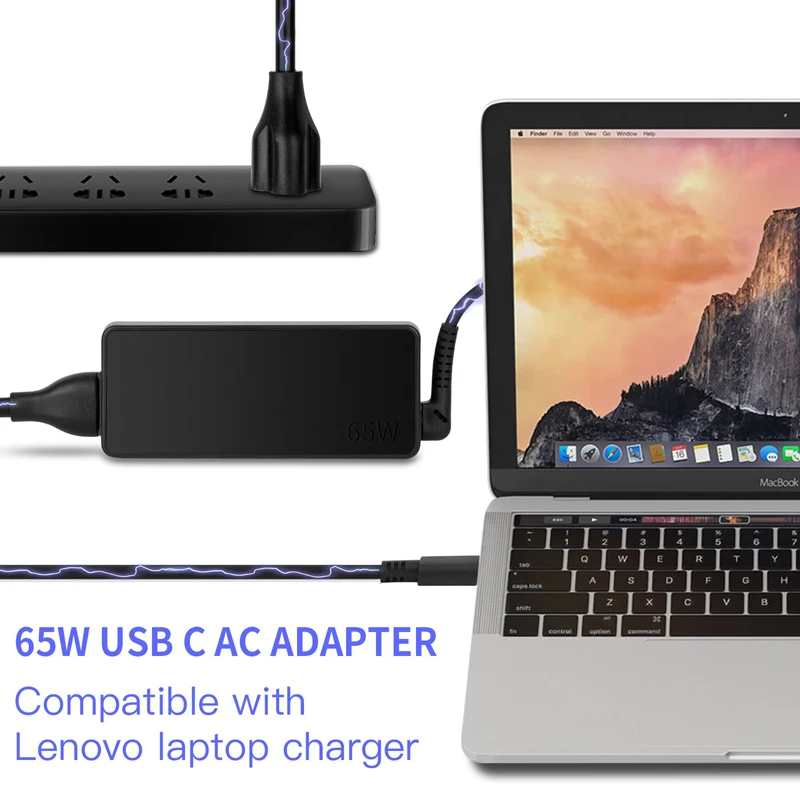 

New Original 65W USB C Charger for Lenovo ThinkPad X1 Tablet Gen 2nd 3rd Gen 20JB 20JC 20KJ 20KK ADLX65YLC3D ADLX65YDC3D Laptop