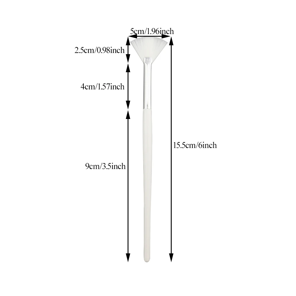 

Practical Facial Brushes Fan Makeup Brushes Women Girls Soft Portable Mask Brushes Cosmetic Applicator Tools For Peel Mask