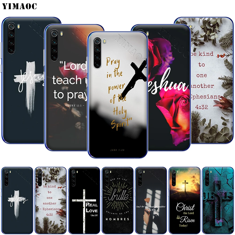 YIMAOC христианский Иисус крест чехол для телефона Xiaomi Redmi Note 8 8A 7 6 5 5A Pro 4X 4A Prime