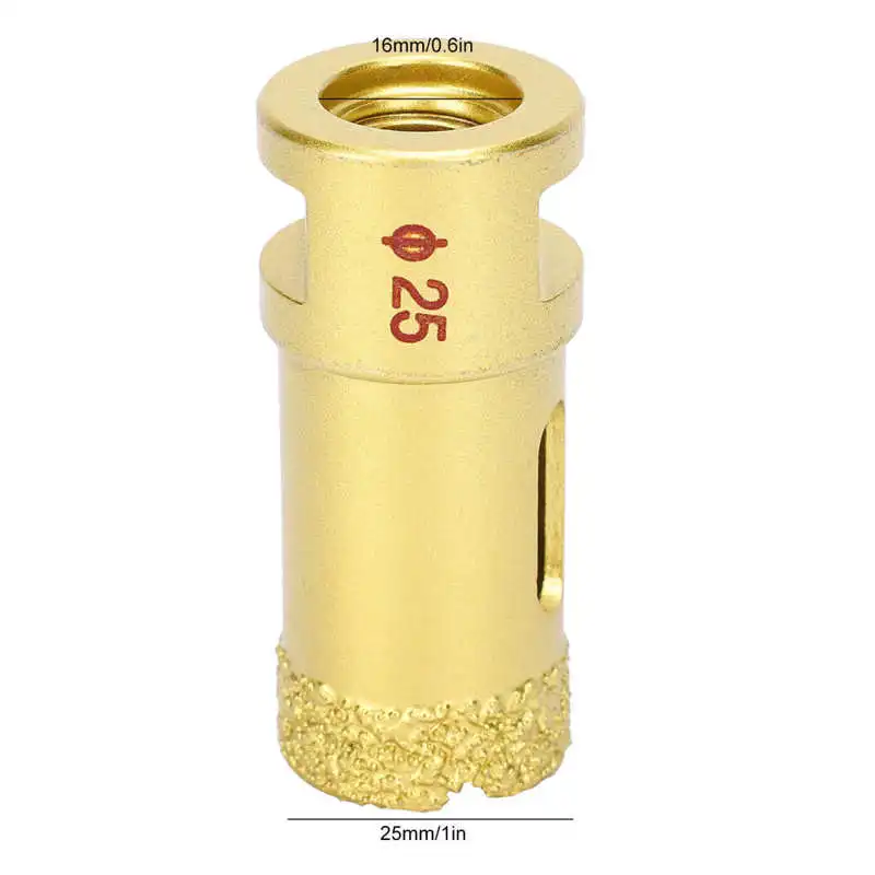 25 мм Алмазная Пила для отверстий сверло пайки мрамора открывалка золотые