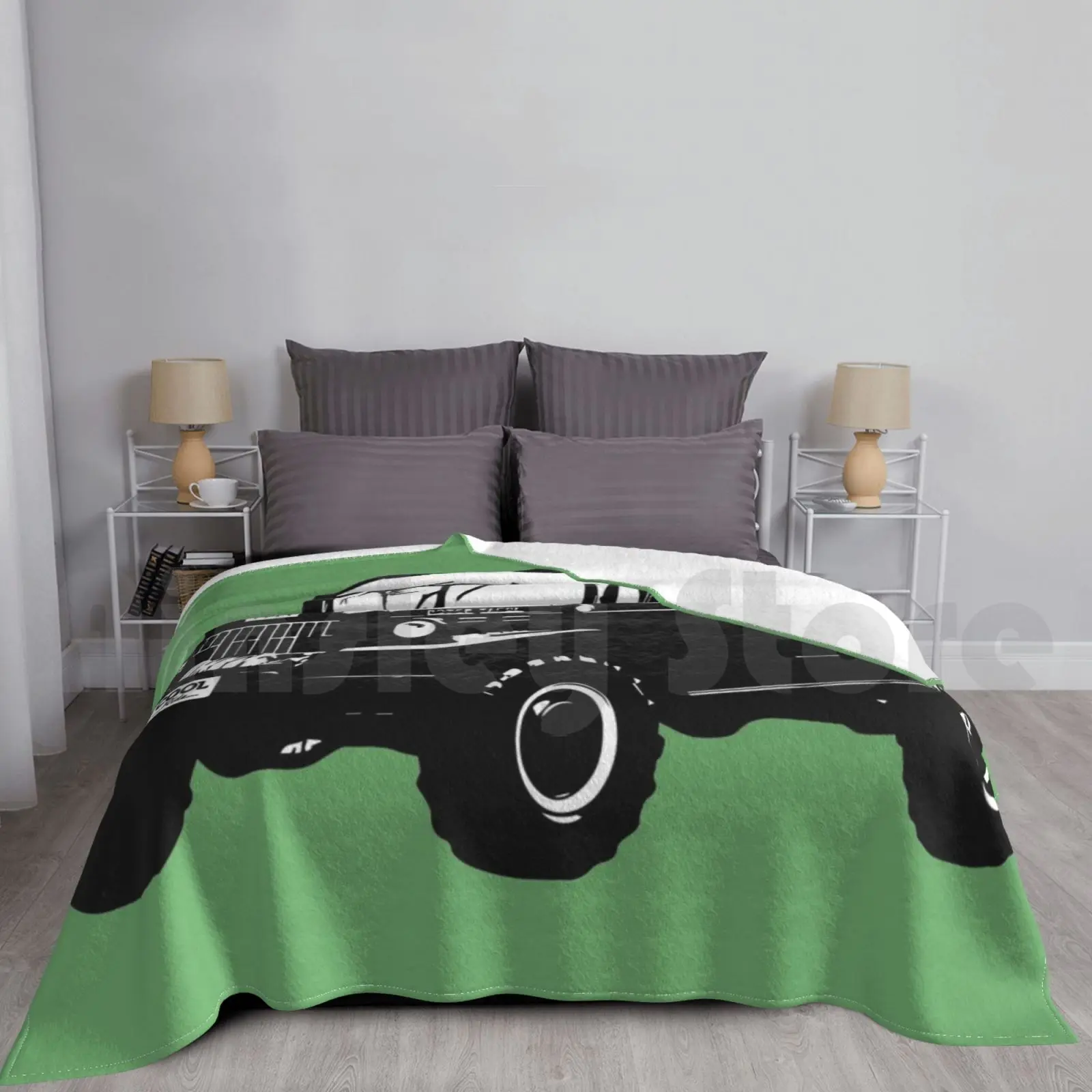 Винтажное одеяло для грузовика дивана кровати путешествий мощный вагон Мопар