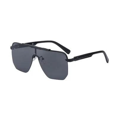 

2021 new sunglasses men's fashion online celebrity with frameless trimming sunglasses men's tide