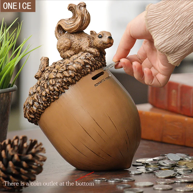 Копилка из качественной смолы ручной работы Детская копилка для монет