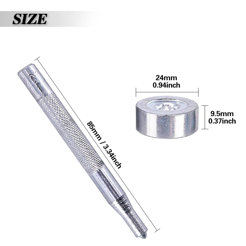 120 шт. набор крепежных кнопок из нержавеющей стали |