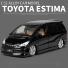 Модель автомобиля TOYOTA Previa из сплава, литой и игрушечный автомобиль, 4 двери, металлическая Игрушечная модель автомобиля, имитация, коллекционная игрушка для детей, 132