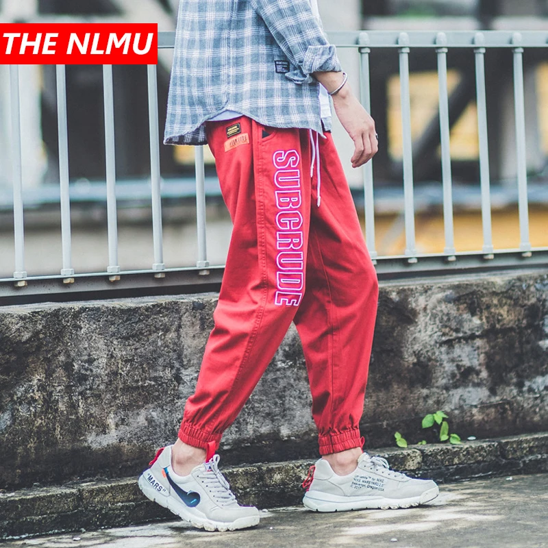 Брюки карго мужские с вышивкой и надписью уличная одежда джоггеры брюки султанки