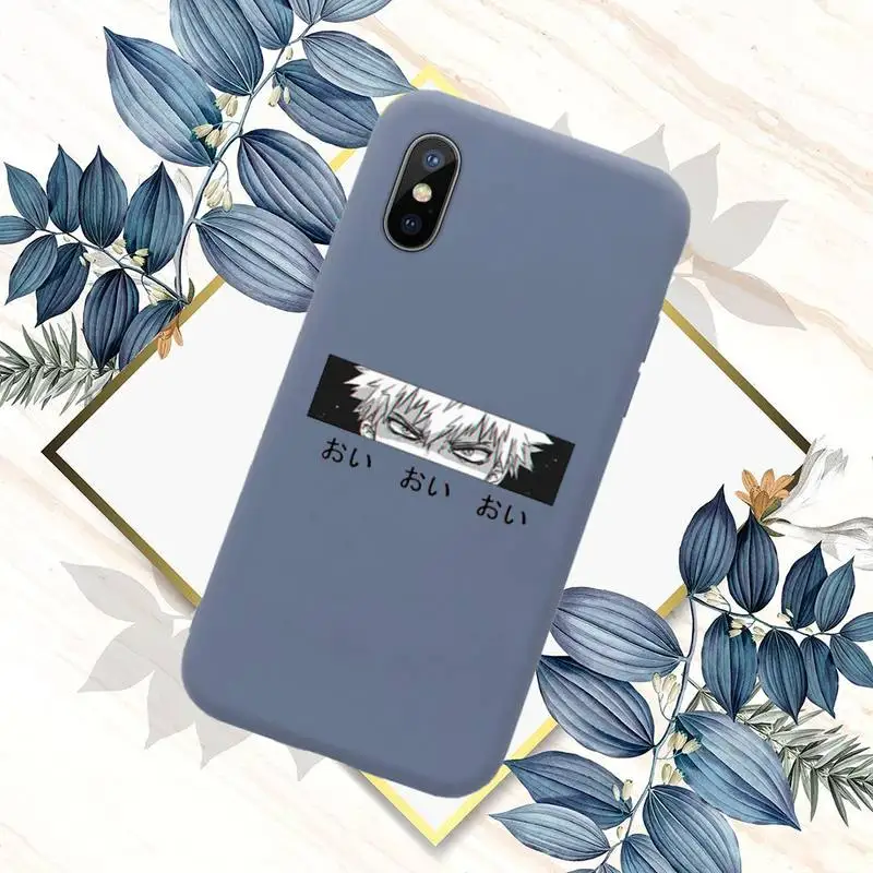 

Naruto Kakashi Itachi Akatsuki Phone Case Blue Candy Color for iPhone 11 12 mini pro XS MAX 8 7 6 6S Plus X SE 2020 XR