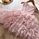 Кружевное платье-пачка для девочек, на Рождество, Хэллоуин, день рождения, 8 лет