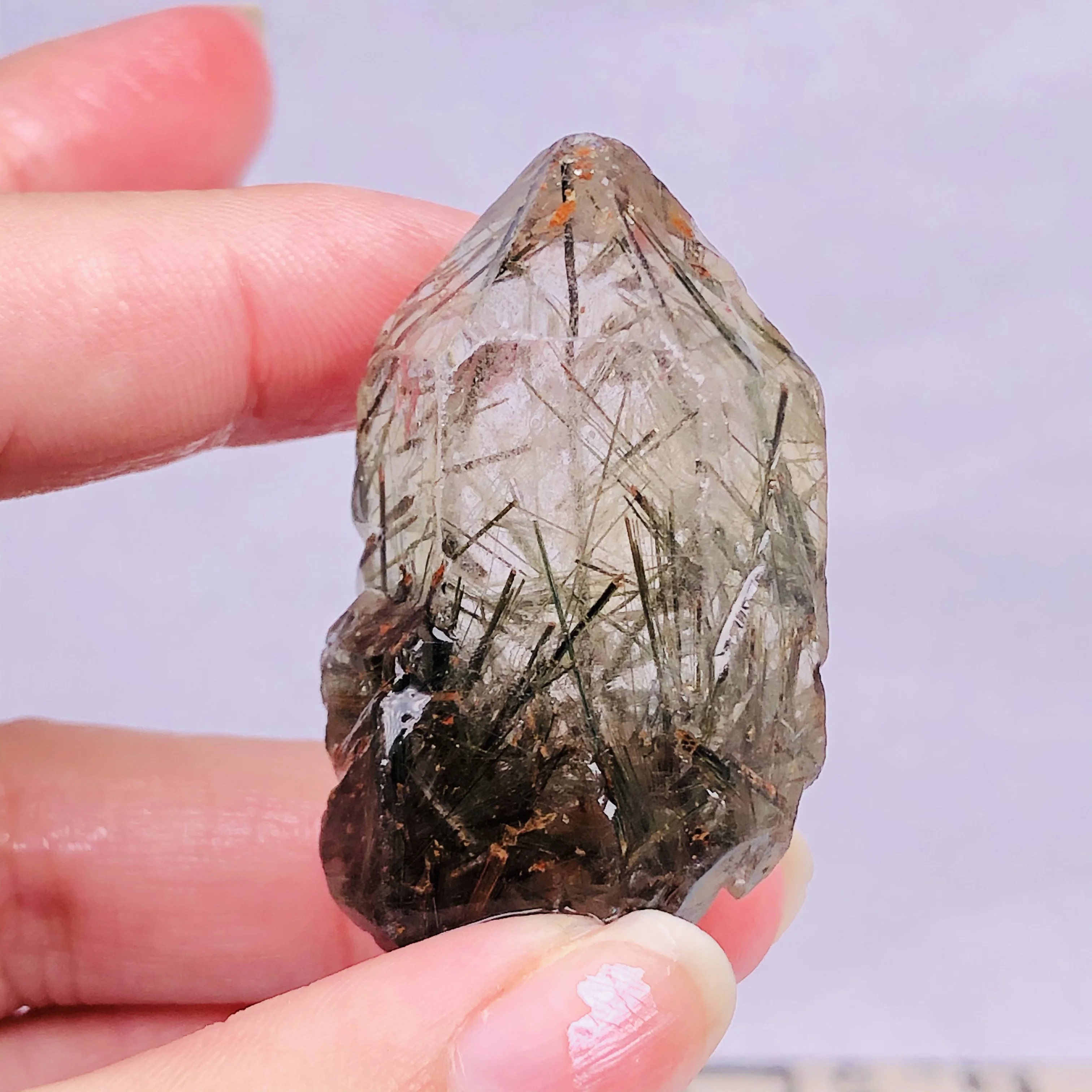 Натуральный глоден рутил кристалл палочка ТОЧКА башня Рок Камень минеральное